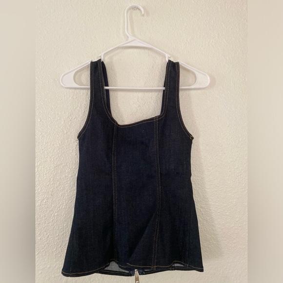 NWT ZARA ZIPPERED DARK DENIM TANK TOP
ZW COLLECTION - Picture 7 of 12